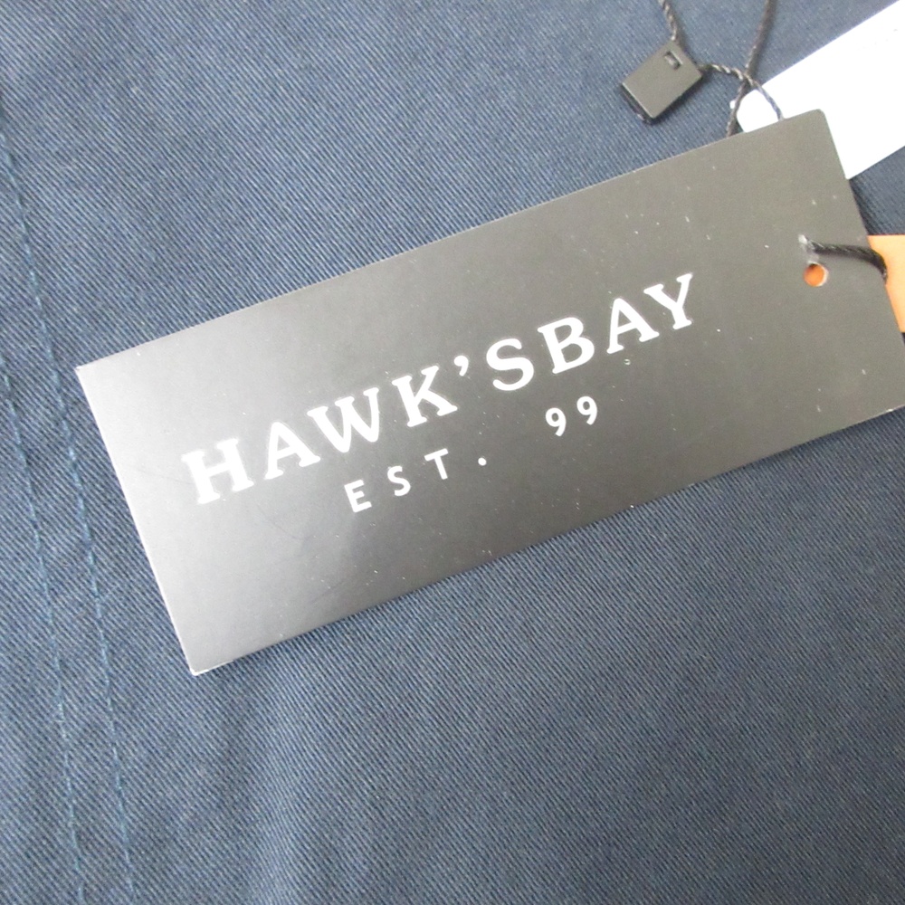 HAWKS BAY Mens Chino Shorts Size 40 Dark Blue Flex Cotton Stretch Casual - Picture 8 of 13
